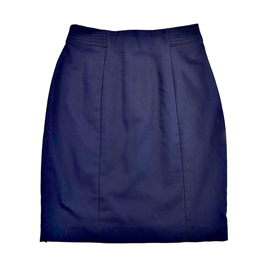 H&M- WOMEN'S NAVY BLUE HIGH WAIST
PENCIL SKIRT - SIZE 4